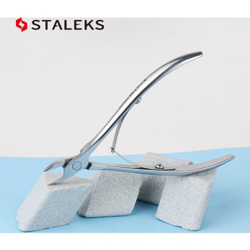 STALEKS 3mm Stainless Steel Cuticle Nipper High Precision Dead Skin Scissor Nail Cuticle Scissor Plier Manicure Tool NE-72-3