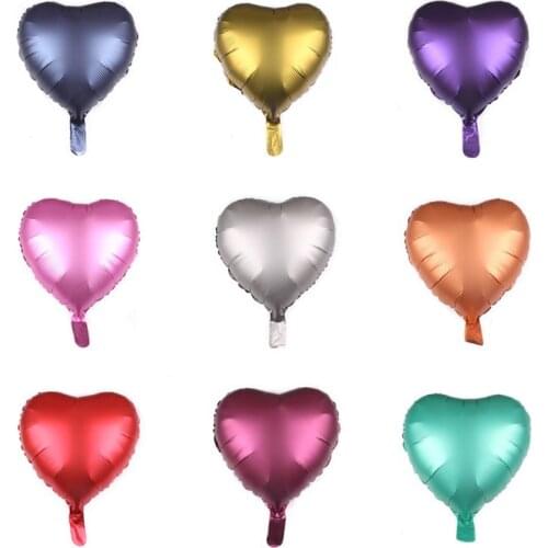 18-Inch Heart-Shaped Metal Foil Wedding Party Holiday Decoration Balloon Anniversary