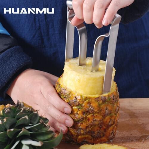 Stainless Steel Pineapple Corer Peeler Cutter Easy Fruit Parer Cutting Tool Home Kitchen Western Restaurant Accessories
