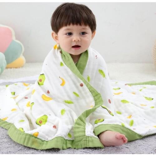 37 Colors 120*150cm 6 Layers Muslin Cotton Baby Sleeping Blanket Swaddle Breathable Infant Kids Children Baby Blanket