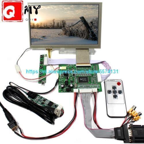 HDMI VGA 2AV 60PIN TTL LVDS controller board module monitoring module is suitable for LCD HSD070IDW1 with touch screen