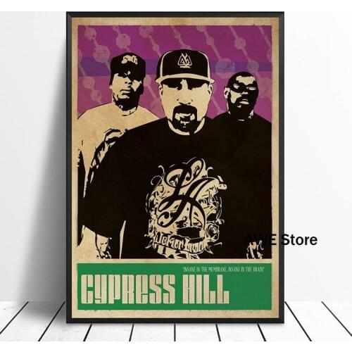 Cypress Hill Music Singer Poster Hip Hop Rap Music Band Star Poster Wall Art Painting Room Home Decor Canvas Print
