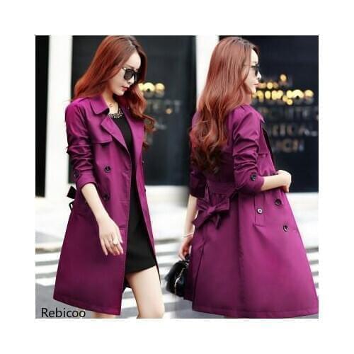 Женские классические плащи Rebicoo China At AliExpress