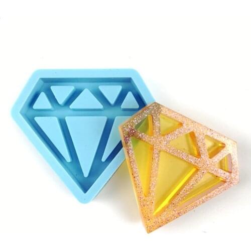 Diy Diamond Decor Shaker Silicone Mold Jewelry Fillings Pendant Charms Handmade Epoxy Resin Mould Quicksandbox Craft