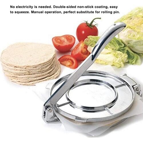 DIY Tortilla Press Maker Pad Foldable Aluminum Dough Pastry Press Maker Kitchen DIY Tortilla Cake Press Bakeware Tool