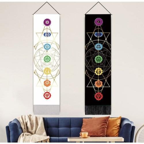 Seven Chakra Series Paintings Yoga Meditation Healing Background Decoration Hanging Bedroom Living Room Axis Painting