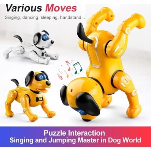 RC Robot Dog Electronic Pet Toys 2.4G Kids Remote Control Dogs Programable Toy Intelligent Talking Animal Pets For Children