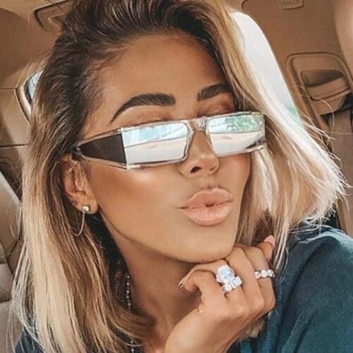Retro Encircle Square Sunglasses For Women 2021 Luxury Brand Gradient Sun Glasses Men Hip Hop Uv400 Eyewear Female