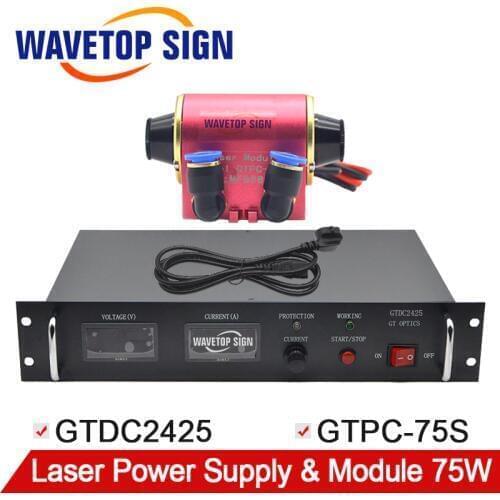 WaveTopSign YAG Laser Module GTPC-75S 75W + Laser Power Supply GTDC-2425 75W