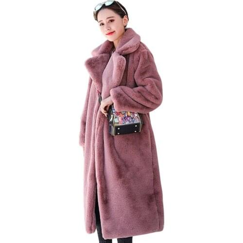 YSBFALNZ Large Fur Coats