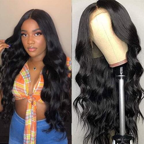 FGY Womens 26 Inch Black Synthetic Glue-Free Wig Big Wave Water Wave Wavelength Curly Wig Natural Hairline Centered Daily Party