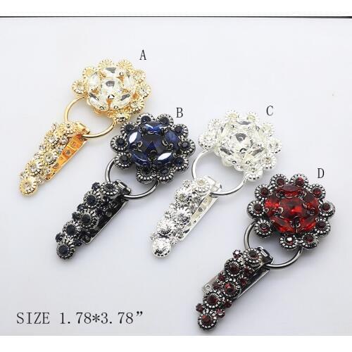 ZMASEY Hot 1Pcs 1.78" x 3.78" metal duckbill Buttons for Clothing fur Suede Coat Button spot wholesale overcoat Button