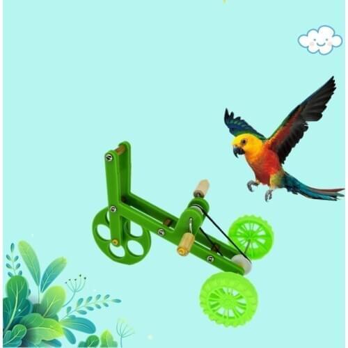 1 Interesting Parrot Training Toy Props Mini Bicycle Toy Bird Training Supplies Plaything Suitable For Parrot Birds