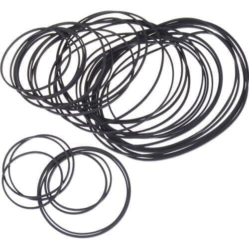 1Pack Engine Drive Belts For DIY Toy Module Car 30mm to 120mm Dia Black Rubber Small Fine Pulley Pully Belt Hot