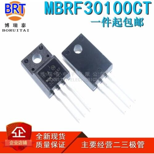 10pcs/lot MBRF30100CT TO-220F 30100CT MBRF30100 TO-220 30A 100V new original