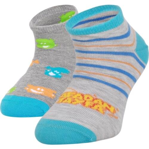 2 Pair Children Cotton Boys Original Rafadan Tayfa Kids Booties Socks For Boy