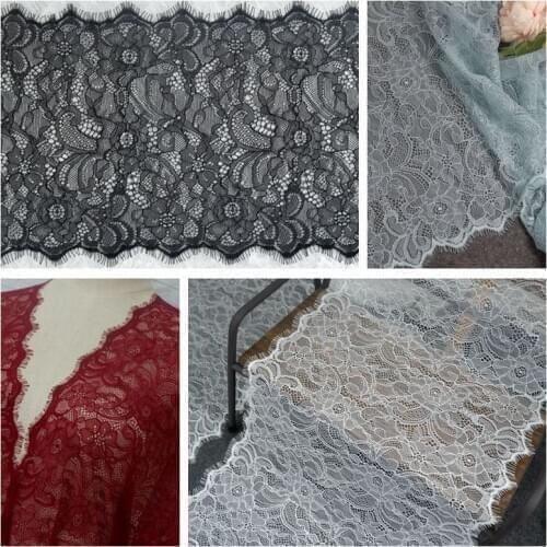 3meter Soft skin-friendly exquisite European eyelashes lace accessories DIY clothing dress fabric