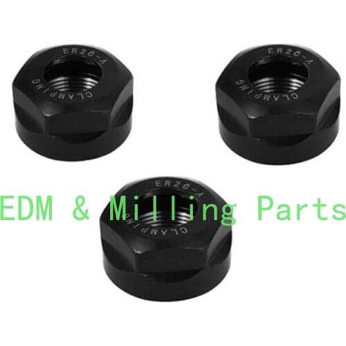 3pcs ER20 Collet Clamping Nut For CNC Milling Chuck Holder Lathe Spindle Motor CNC Power Chucks