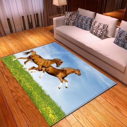 3D wolf and moon carpet Livingroom bedroom soft sofa large size rugs kids room parlor hallway home kitchen floor mat Decorative