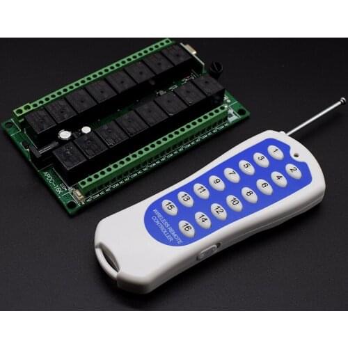 433 Mhz Long Range DC12V 16CH Radio Controller RF Wireless Remote Control Switch System,433.92 Mhz,Transmitter & Receiver