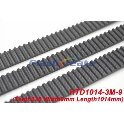 5pcs HTD3M belt 1014 3M 9 Length=1014mm Width=9mm Teeth=338 3M timing belt rubber closed-loop belt 1014-3M Free shipping