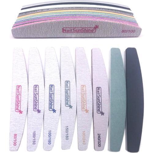 8 Pcs/Set Nail Art Tool Kit Nail Files Buffing Grit Sanding Block Nail Buffer UV Gel Polish Nail Care Tools Mix Color Nagelvijl
