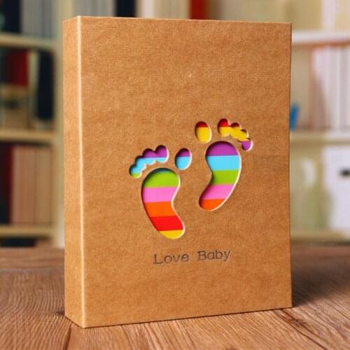 Cartoon Interstitial Album 100 Photo Pocket Creative Simple Family Photo Book Child Growth Memory Storage Book Gift Home Decor