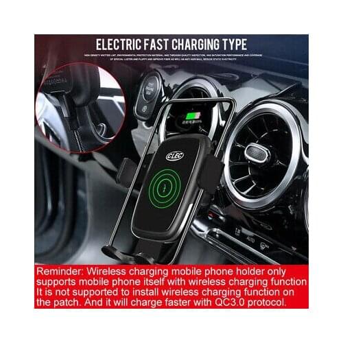 Air Vent Mount Electric wireless charging Phone Holder for Subaru Forester 19-20