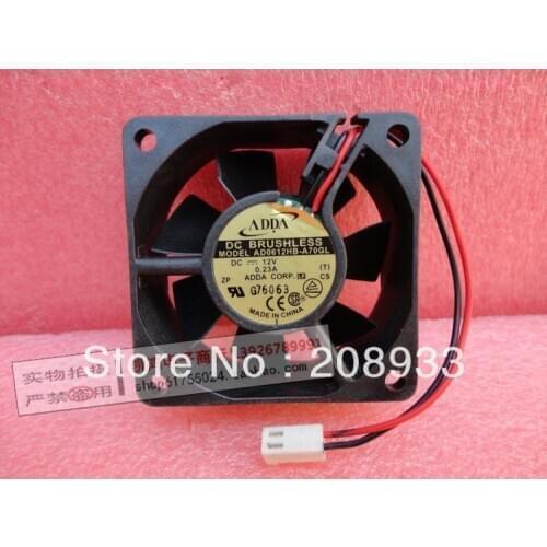 For New ADDA AD0612HB-A70GL 60 * 60 * 25 6CM 12V 0.23A +cooling fan