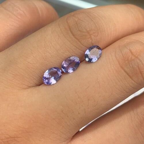 5mm*7mm Natural Tanzanite Loose Gemstone for Jewelry DIY VVS Grade Trillion Cut Tanzanite Loose Stone
