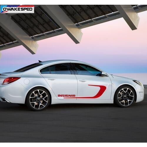 Both Side Body Decor Sticker Car Styling Door Vinyl Decal Auto Accessries For Opel Insignia OPC 2009-2014 Sport Stripes