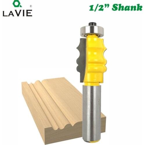 LAVIE 1/2 Inch Shank Picture Frame Molding Router Bit Woodwork Milling Cutter for Wood Line Bit Tungsten Carbide Tool MC03096
