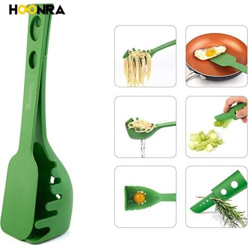 HOONRA 8 In 1 Practical Pasta Noodle Spoon Colander Noodle Spaghetti Ladle Slot Spoon Nylon Pasta Tools Colander Kitchen Gadget