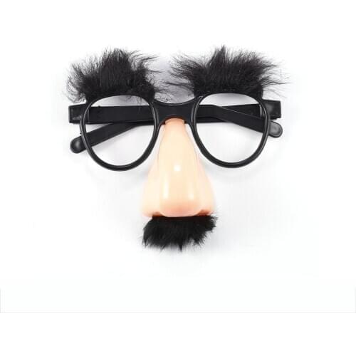 Hot1Pcs Fake Nose Eyebrow Mustache Clown Fancy Dress up Costume Props Fun Party Favor Glasses WholesaleNew Hot Selling