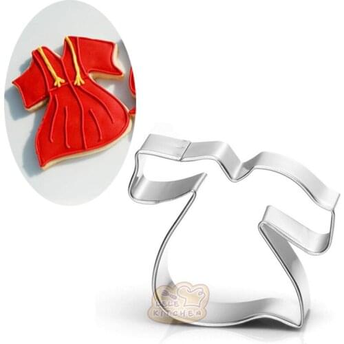 Graduation Clothes Skirt Metal Cookie Cutters Cookware Baking Biscuit Mold Pastry Reposteria Tools Accessories
