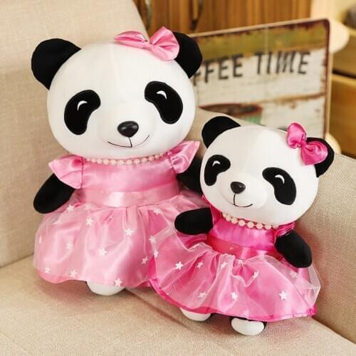 Cute Baby Giant Panda Bear Plush Stuffed Animal Doll Animals Toy Pillow Cartoon Kawaii Dolls Girls Lover Gifts