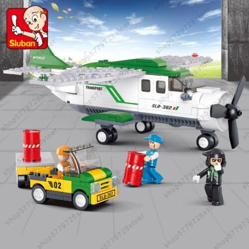 Minifigures SLuban Gift For Kids Airplane Model Technology Building Block Educational Toy Childrens Assembled Toy For Boy Hots