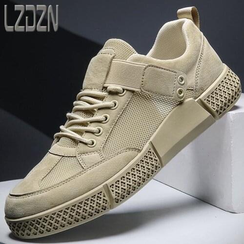 2021 New Summer Mens Leather Shoes Sports Mens Shoes Sandals Board Shoes Cloth Shoes Casual Zapatillas Hombre Chaussure Homme