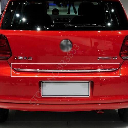 STYO Stainless Steel Rear Tailgate Trunk Lid Cover Trim For VW polo 2014 2015 2016 2017