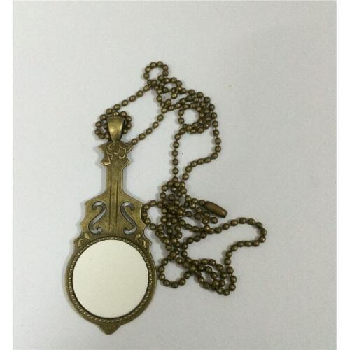 Blank Classical guitar necklaces pendants for sublimation fashion retro vintage antique jewelry for thermal transfer printing