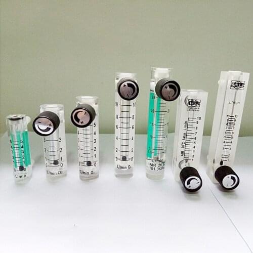 All Sizes LZQ Gas Air Oxygen Flow Meter With Control Valve 8mm Hose Barb LZQ-(6-7)