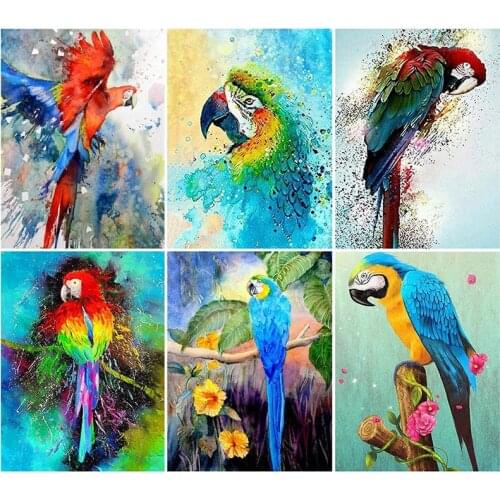 Square/Round Diamond 5D Diy Diamond Painting Bird Parrot Diamond Embroidery Cross Stitch Diamond Home Decoration