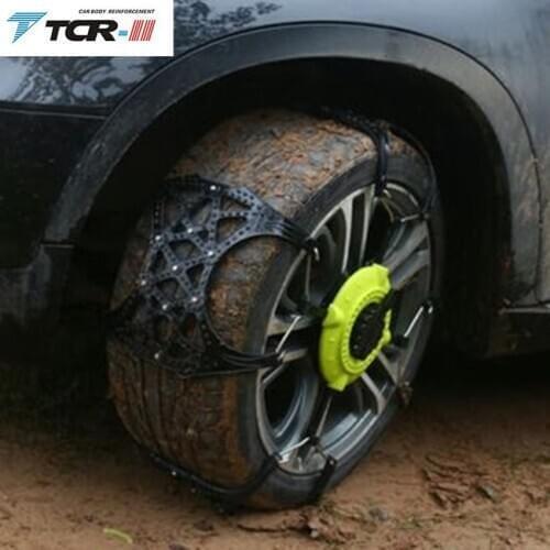Spikes for tires Car styling 2017 Car anti-skid chain thickening TPU rubber car bread off-road vehicle tire snow anti-skid chain