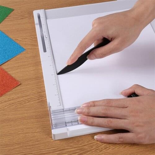 Paper Trimmer Scoring Board Craft Paper Cutter Blades Cutting Creasing Machine for DIY Scrapbooking Paper Crafting Hand Tool