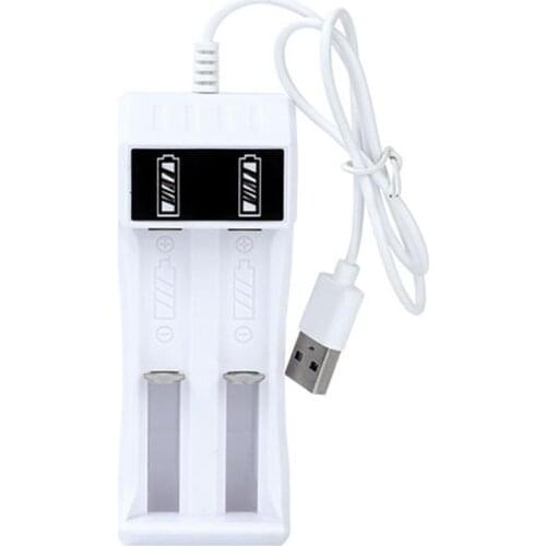 Universal USB 2 Solts Battery Charger Adapter 14500 /18650 Battery Charger Smart Chargering For Rechargeable Batteries