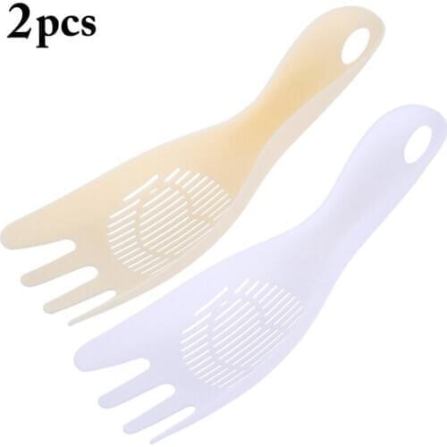 Kapmore 2pcs Rice Sieve Washer Creative Multipurpose Rice Washing Tool Kitchen Gadget Home Supplies Random Color