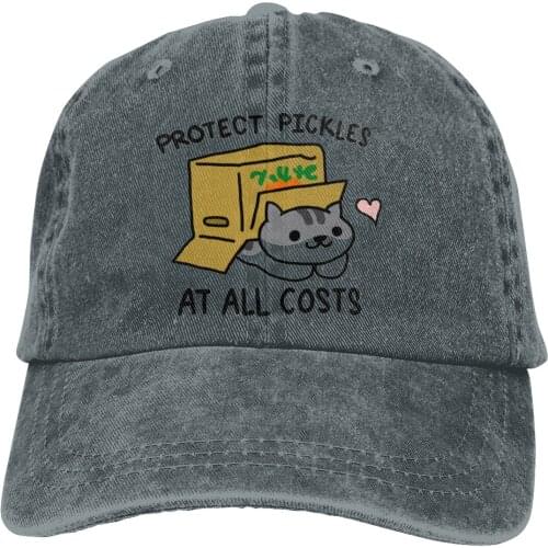 Pickles Protection Squad Baseball Cap Men Neko Atsume Kitty Collector Funny Games Caps colors Women Summer Snapback Caps