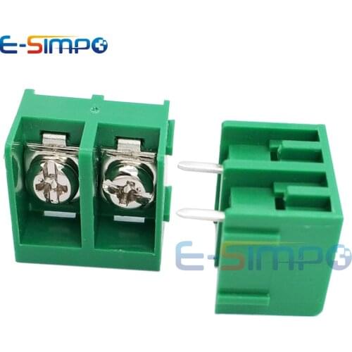 10pcs 9.5mm Pitch Straight 2P 3P 4P Barrier Screw PCB Terminal Block HB-9500 Green Wire connector for pcb