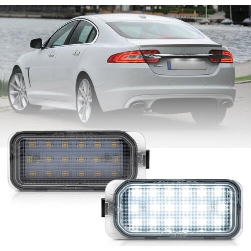 2x LED License Number Plate Light For Ford MONDEO MK4 IV 4 Focus Mk2 MK3 Fiesta Kuga Galaxy S-Max Grand C-Max B-Max Ecosport