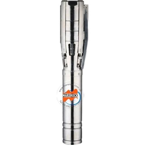 3000W 6 inch Solar Deep Well Pump with Controller of Permanent Magnet Synchronous Motor AC DC Dual Use for Home & Farming